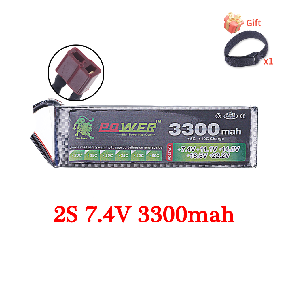 Batería Lipo 60C 3300mAh 7,4 V - Drone Battery 4S reseña y precio