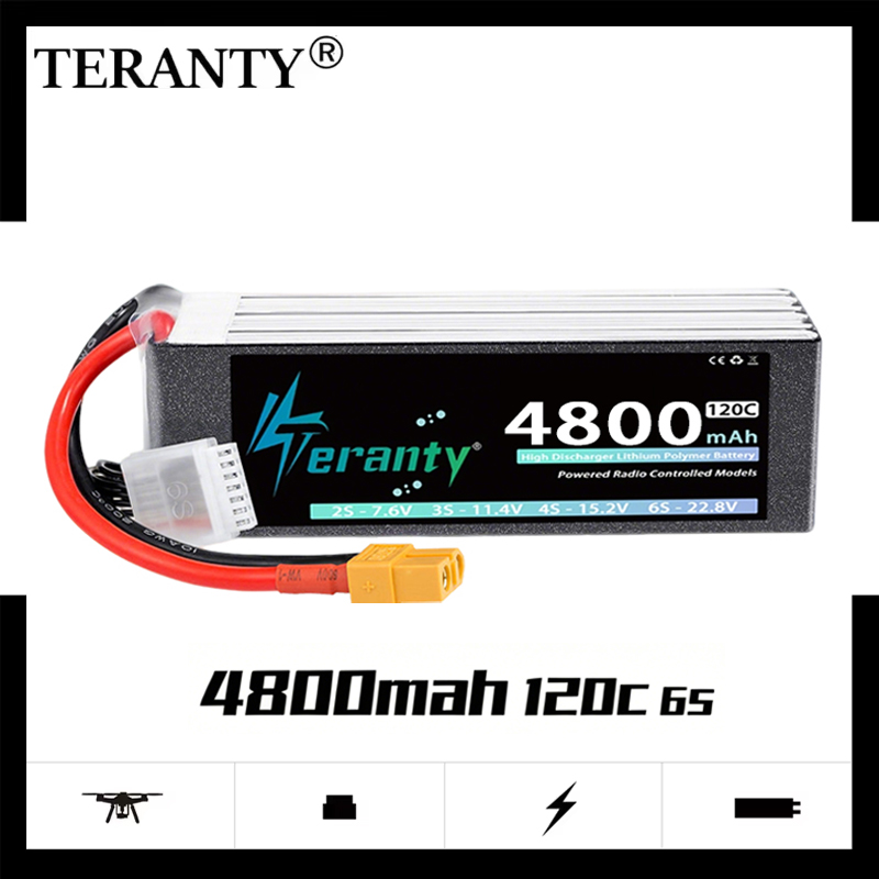 Batería Lipo TERANTY 6S 4800mA - Drone Battery 6S reseña y precio