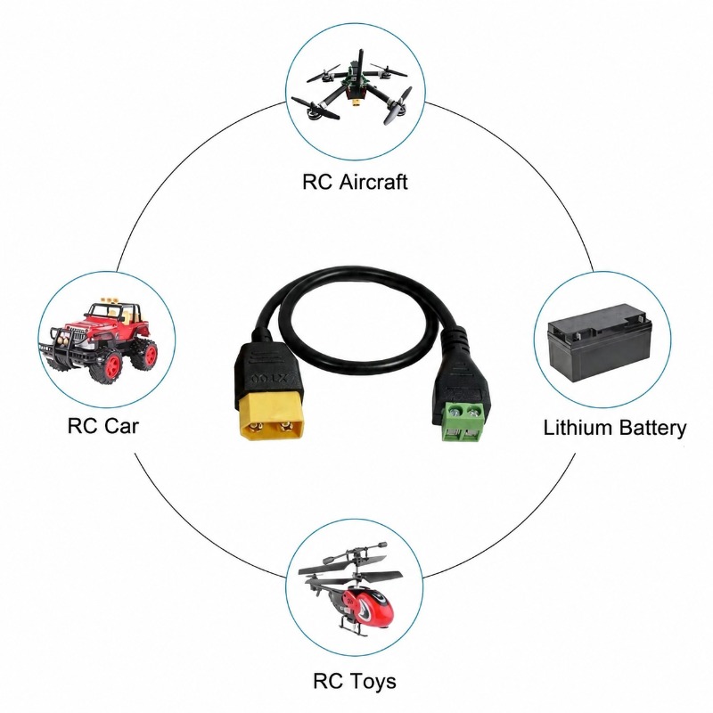 Conector XT60 Macho Hembra a C - Drone Battery Connector reseña y precio